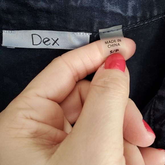 Dex Dark Blue Chambray Dress - Picture 4 of 5